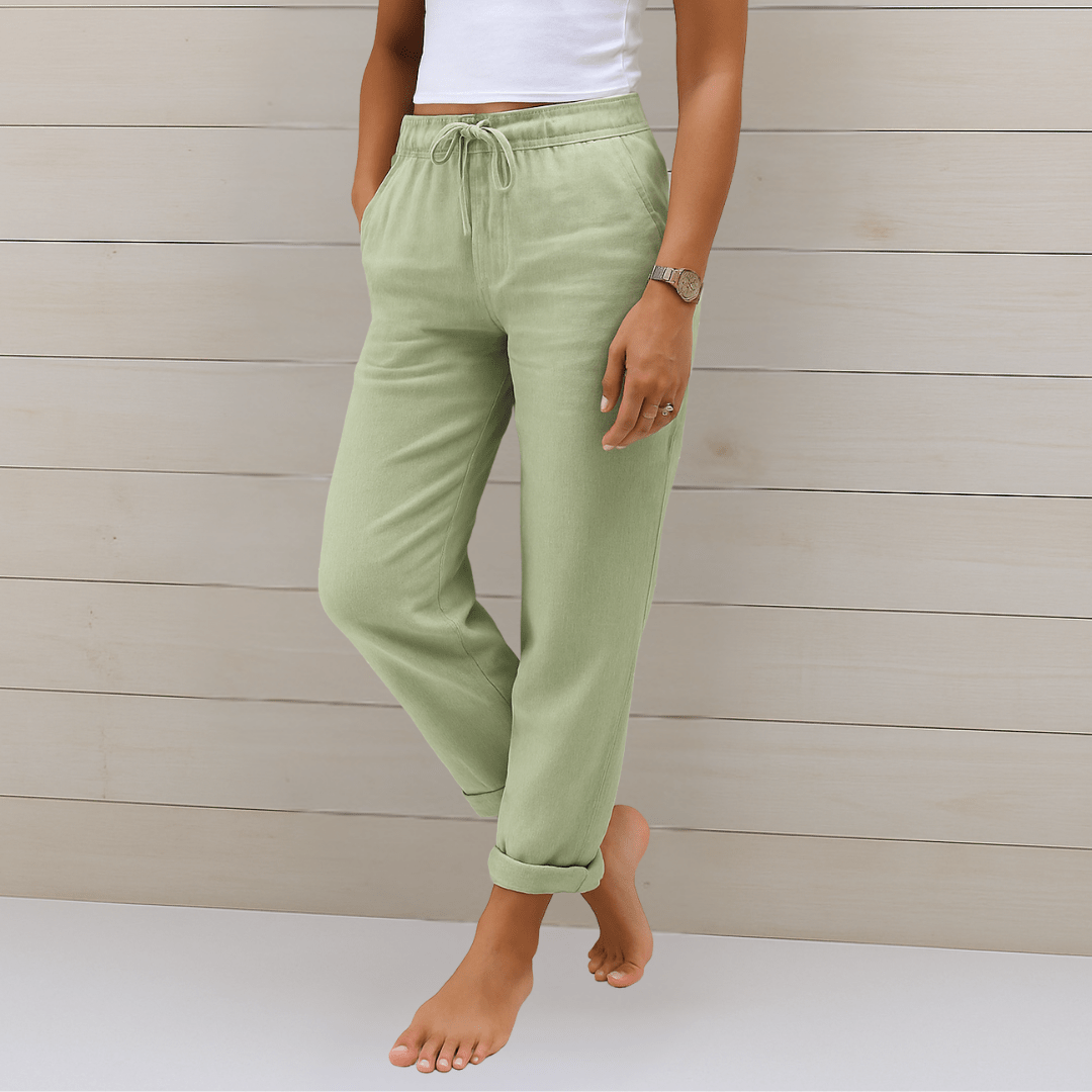 ADRIANNA | Trousers with stretch waistband - Liora Melbourne