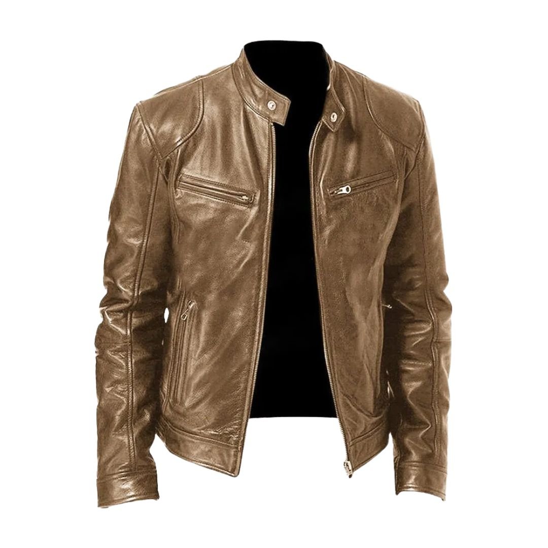 LALUNA | Leather jacket with relaxed fit - Liora Melbourne