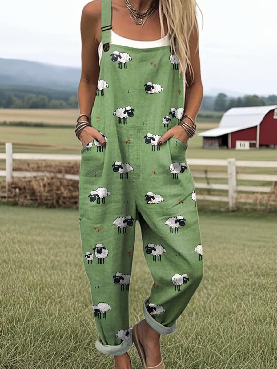 TILLY | Jumpsuit with sheep print - Liora Melbourne