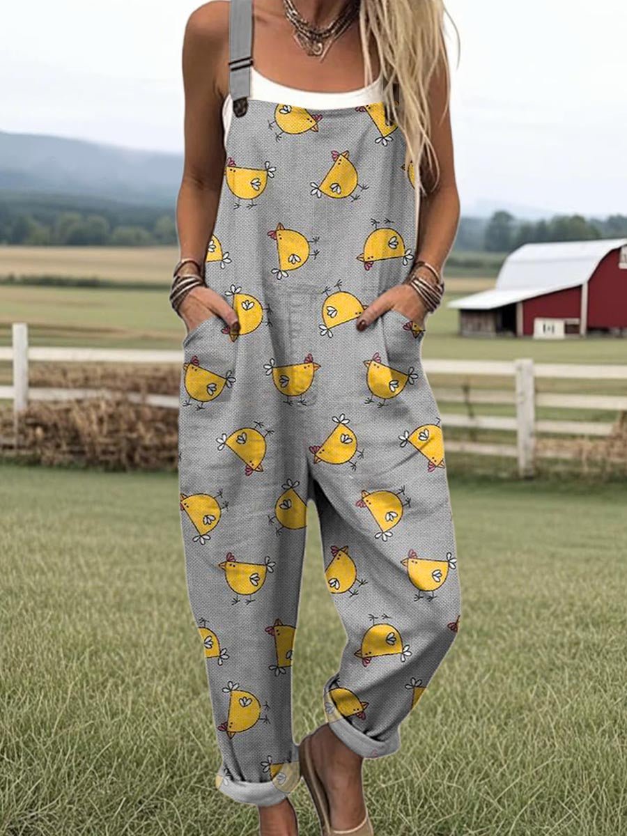 GEORGIA | Jumpsuit with chicken print - Liora Melbourne