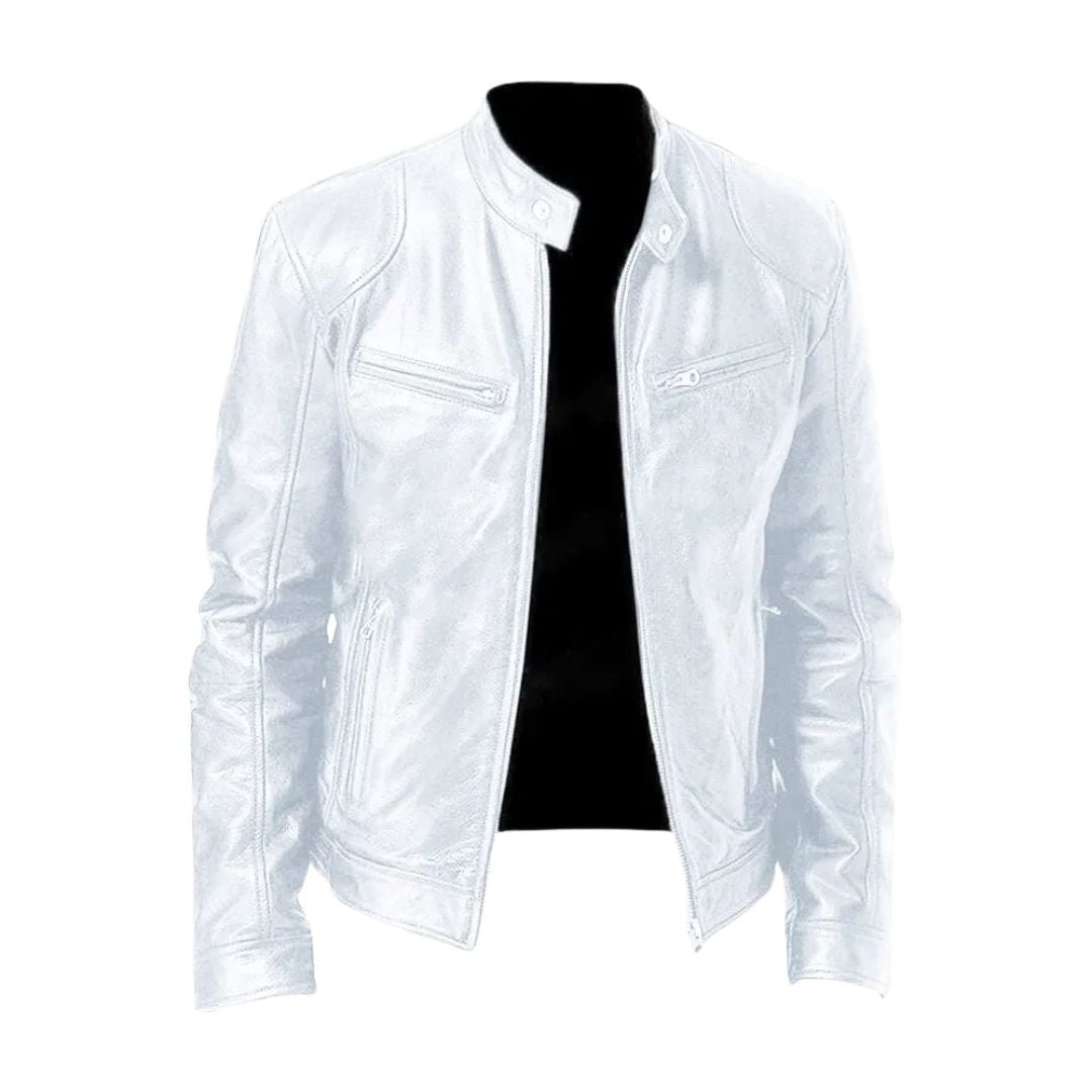 LUCA | Leather jacket with casual fit - Liora Melbourne