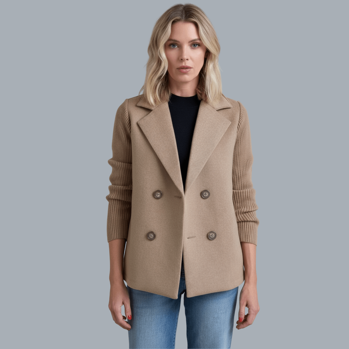 SASHA | Ribbed blazer coat - Liora Melbourne