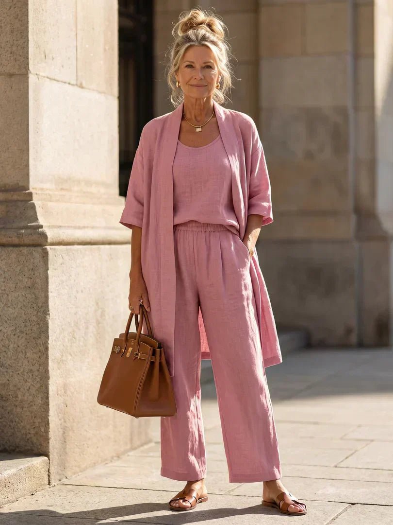 ISLA | Set with relaxed wide-leg pants - Liora Melbourne