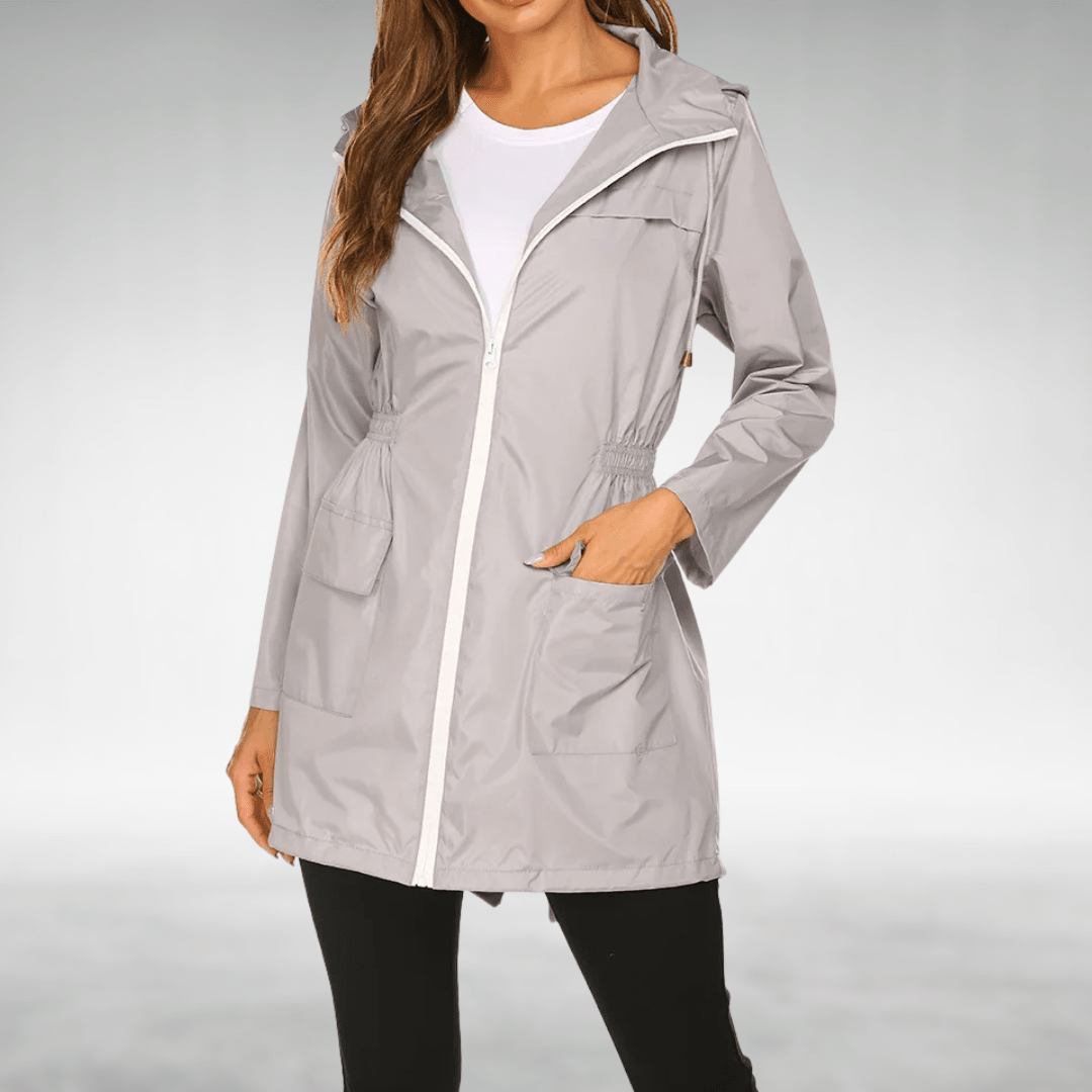 BRIDGET | Waterproof jacket with storm flap - Liora Melbourne