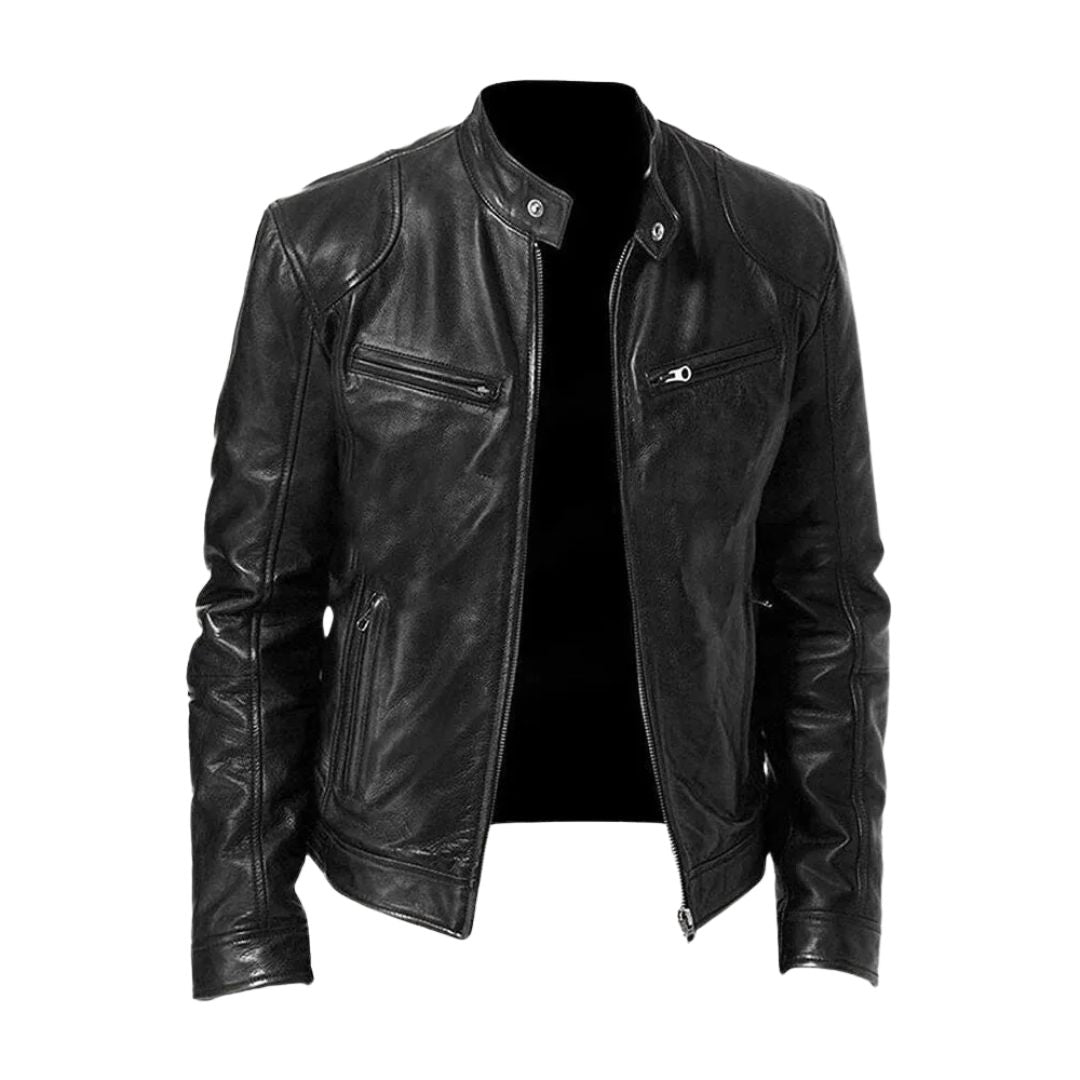LALUNA | Leather jacket with relaxed fit - Liora Melbourne