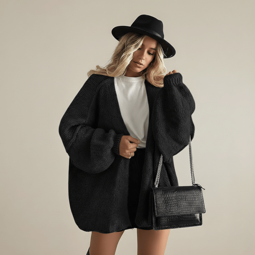 SUMMER | Oversized cardigan with dropped shoulders - Liora Melbourne