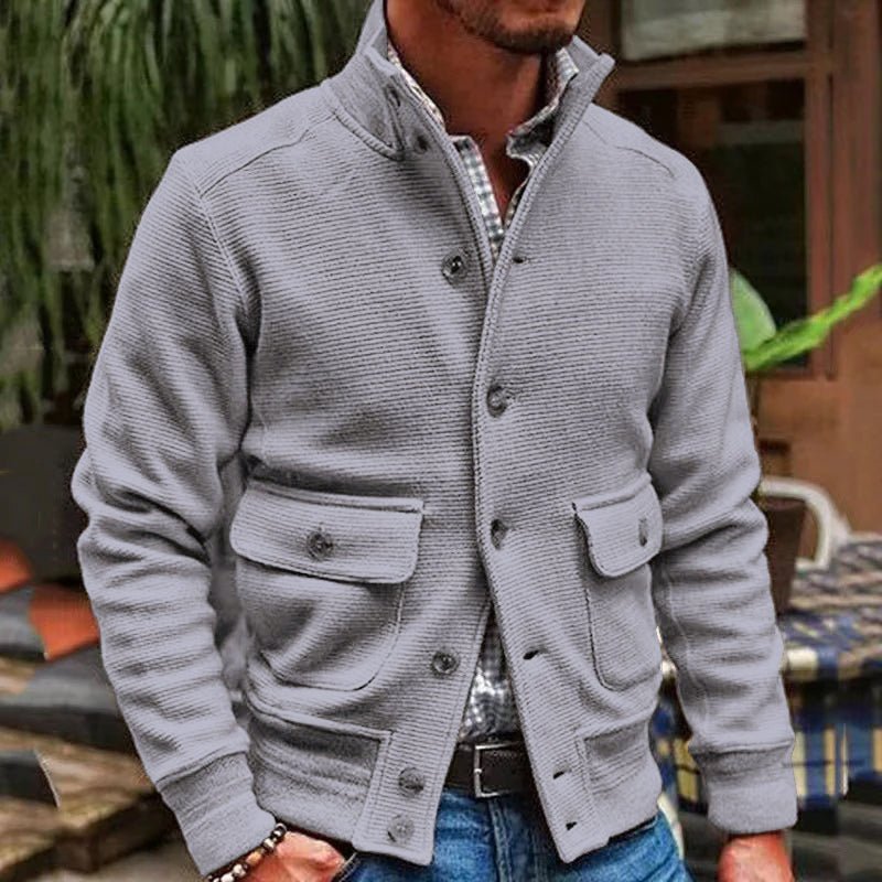 EVAN | Jacket with stand collar - Liora Melbourne
