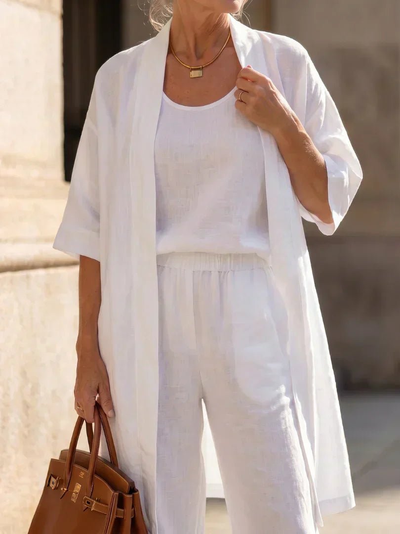 ISLA | Set with relaxed wide-leg pants - Liora Melbourne