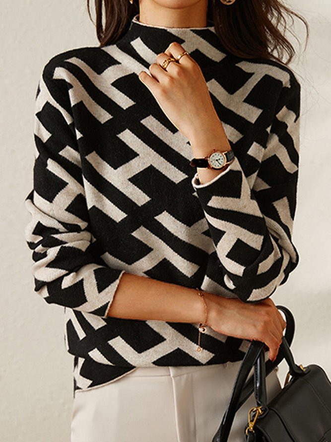 ELSA | Jumper with geometric pattern - Liora Melbourne