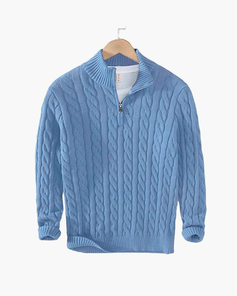 KESWICK | Quarter-zip jumper with cable knit