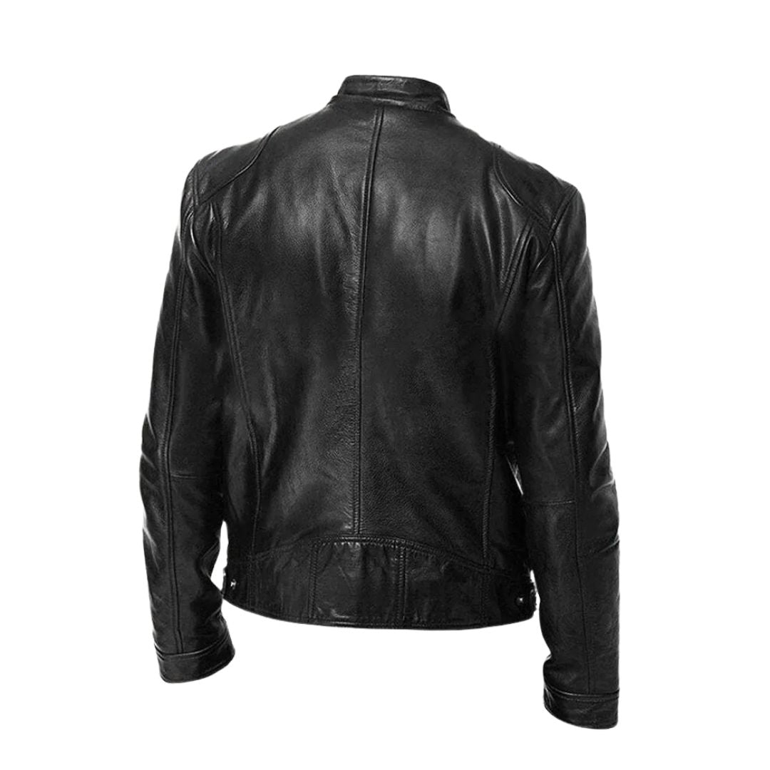 BLAKE | Leather jacket with relaxed fit - Liora Melbourne