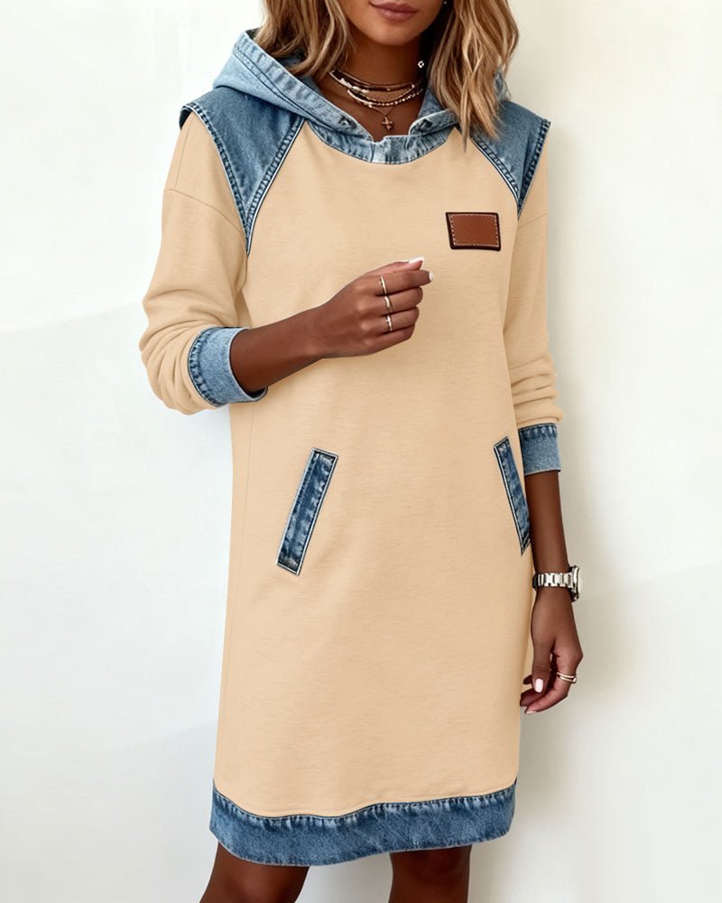 STELLA | Hoodie dress with contrast details - Liora Melbourne