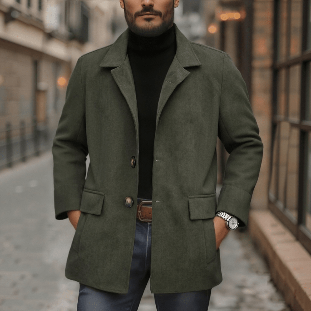 NOAH | Jacket with stand collar - Liora Melbourne