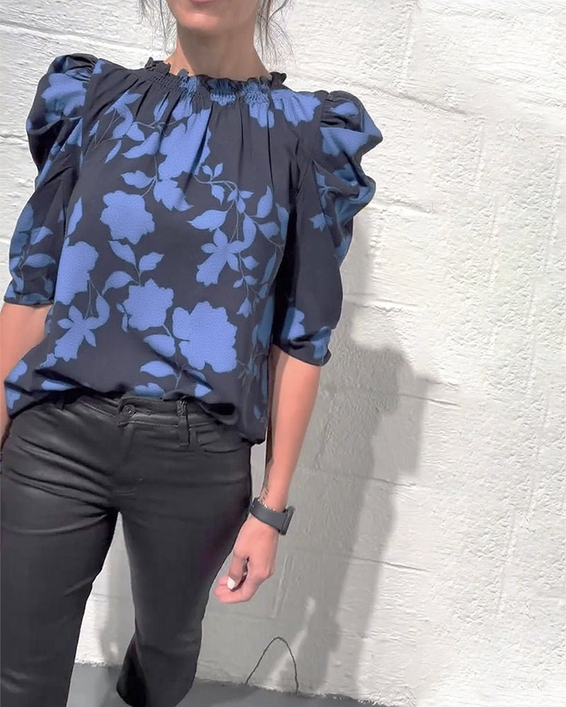 SUMMER | Blouse with puff sleeves - Liora Melbourne