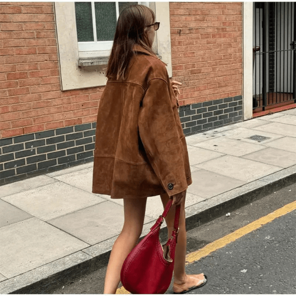 CHLOE | Suede statement coat - Liora Melbourne