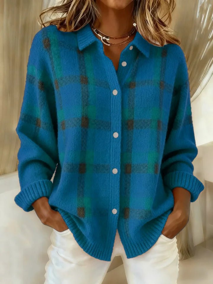 FREYA | Jumper with retro check pattern - Liora Melbourne