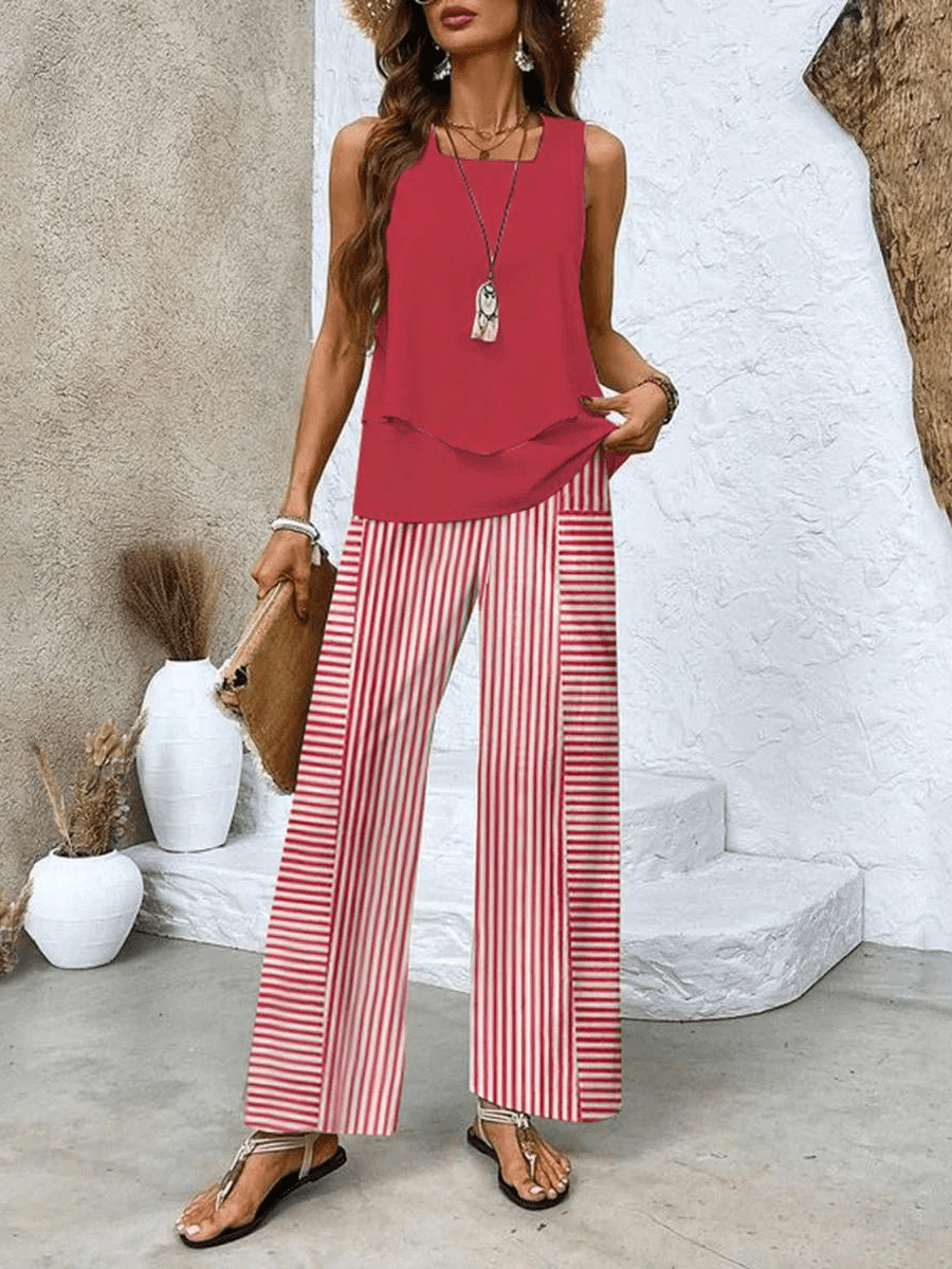 JULIETTE | Set with wide-leg pants - Liora Melbourne