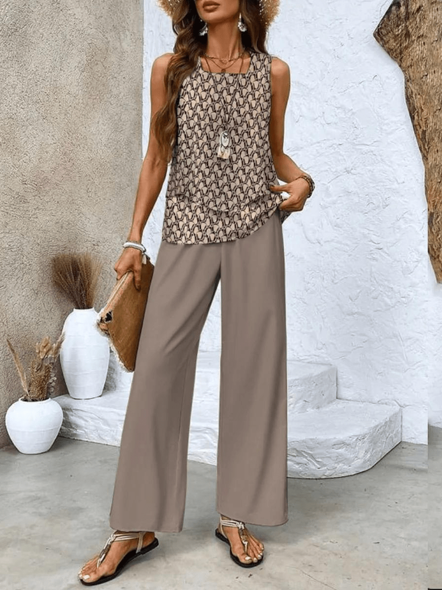 JULIETTE | Set with wide-leg pants - Liora Melbourne