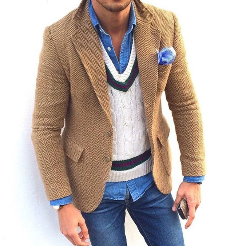 THEO | Blazer with herringbone pattern - Liora Melbourne
