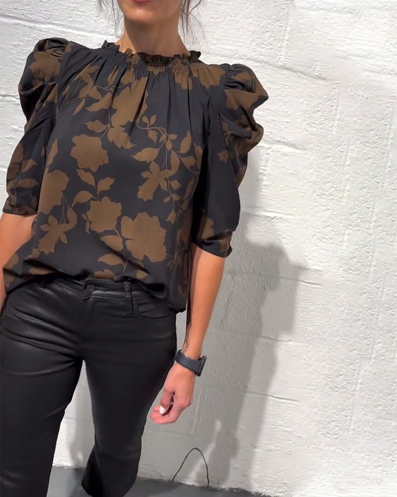 SUMMER | Blouse with puff sleeves - Liora Melbourne