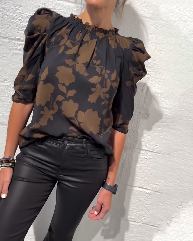 SUMMER | Blouse with puff sleeves - Liora Melbourne