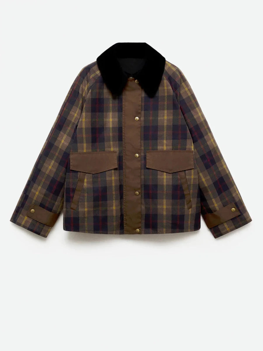 WILLOW | Jacket with plaid pattern - Liora Melbourne