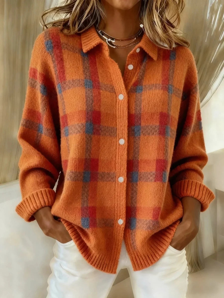 FREYA | Jumper with retro check pattern - Liora Melbourne