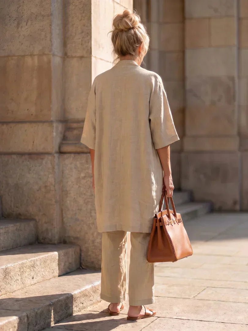ISLA | Set with relaxed wide-leg pants - Liora Melbourne