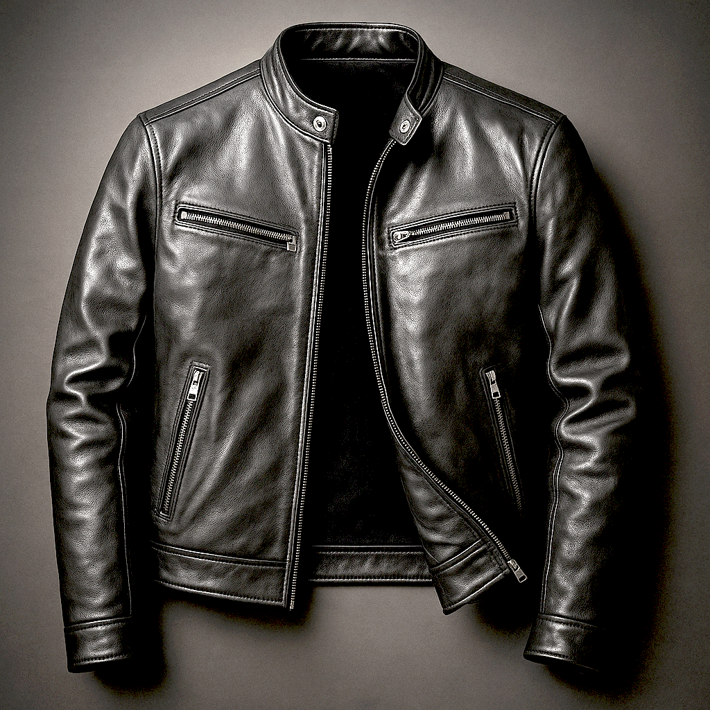 BLAKE | Leather jacket with vintage design - Liora Melbourne