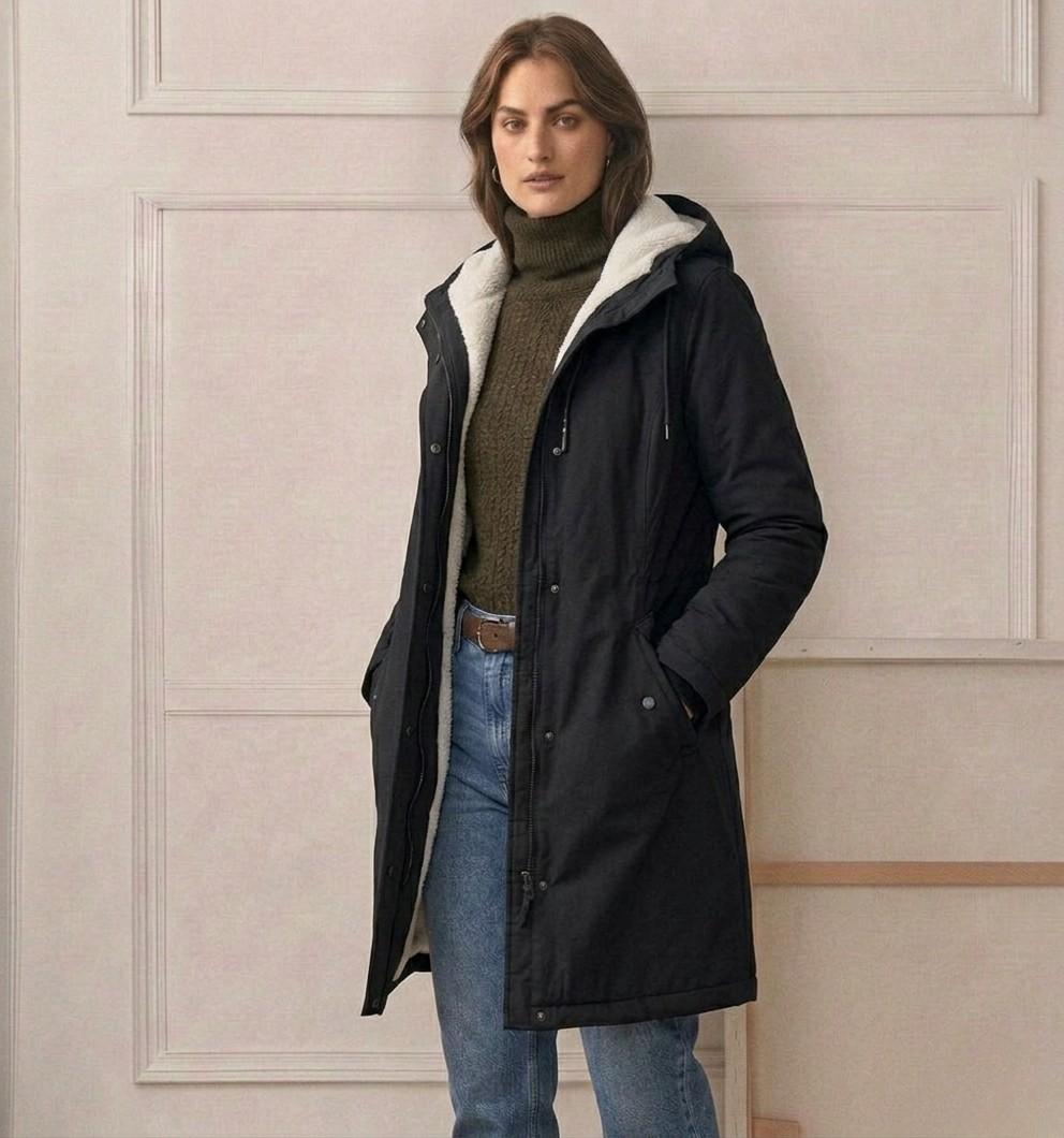 AMÉLIE | Long parka with fleece lining - Liora Melbourne