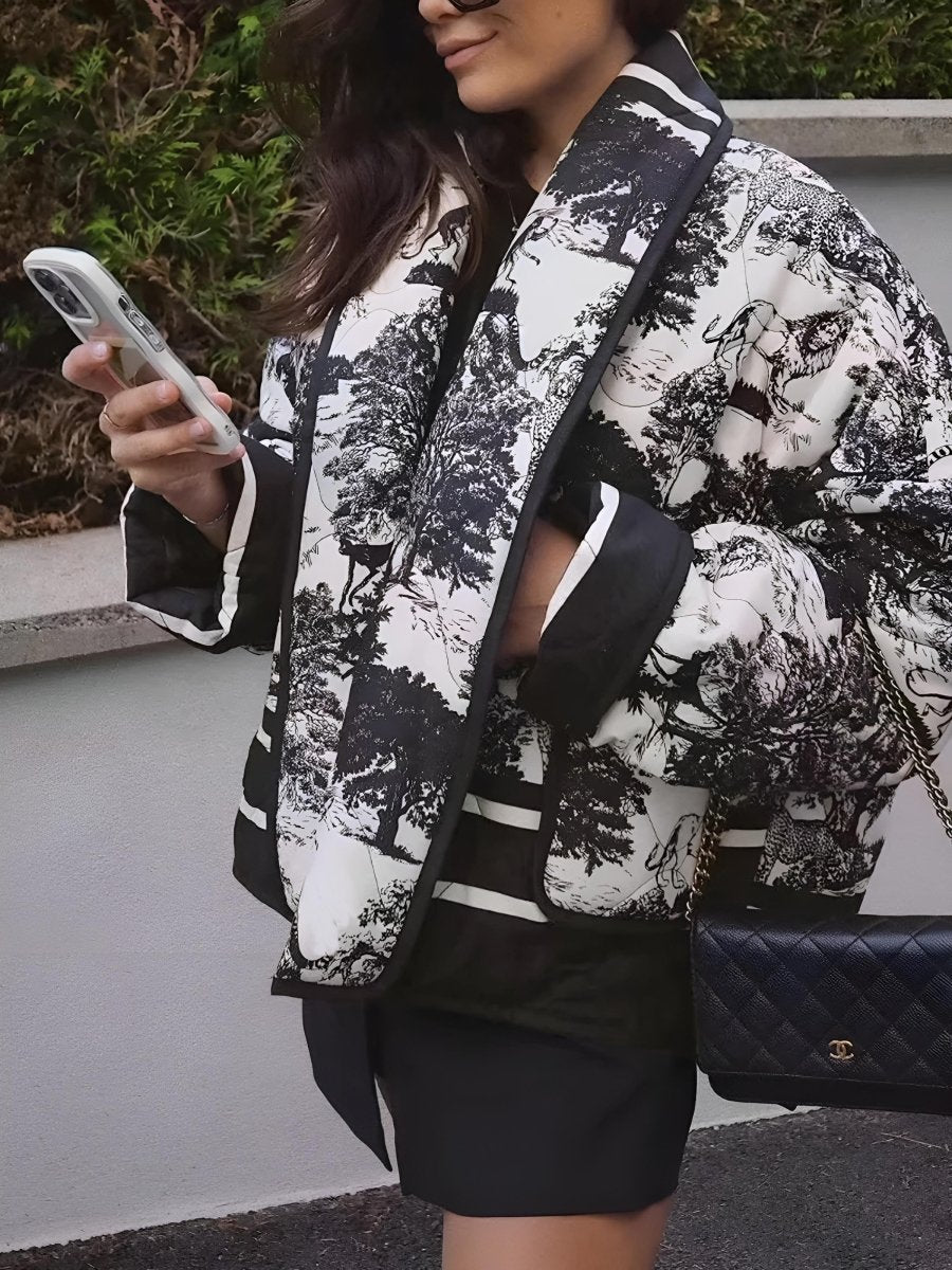 HARPER | Jacket with all-over print - Liora Melbourne