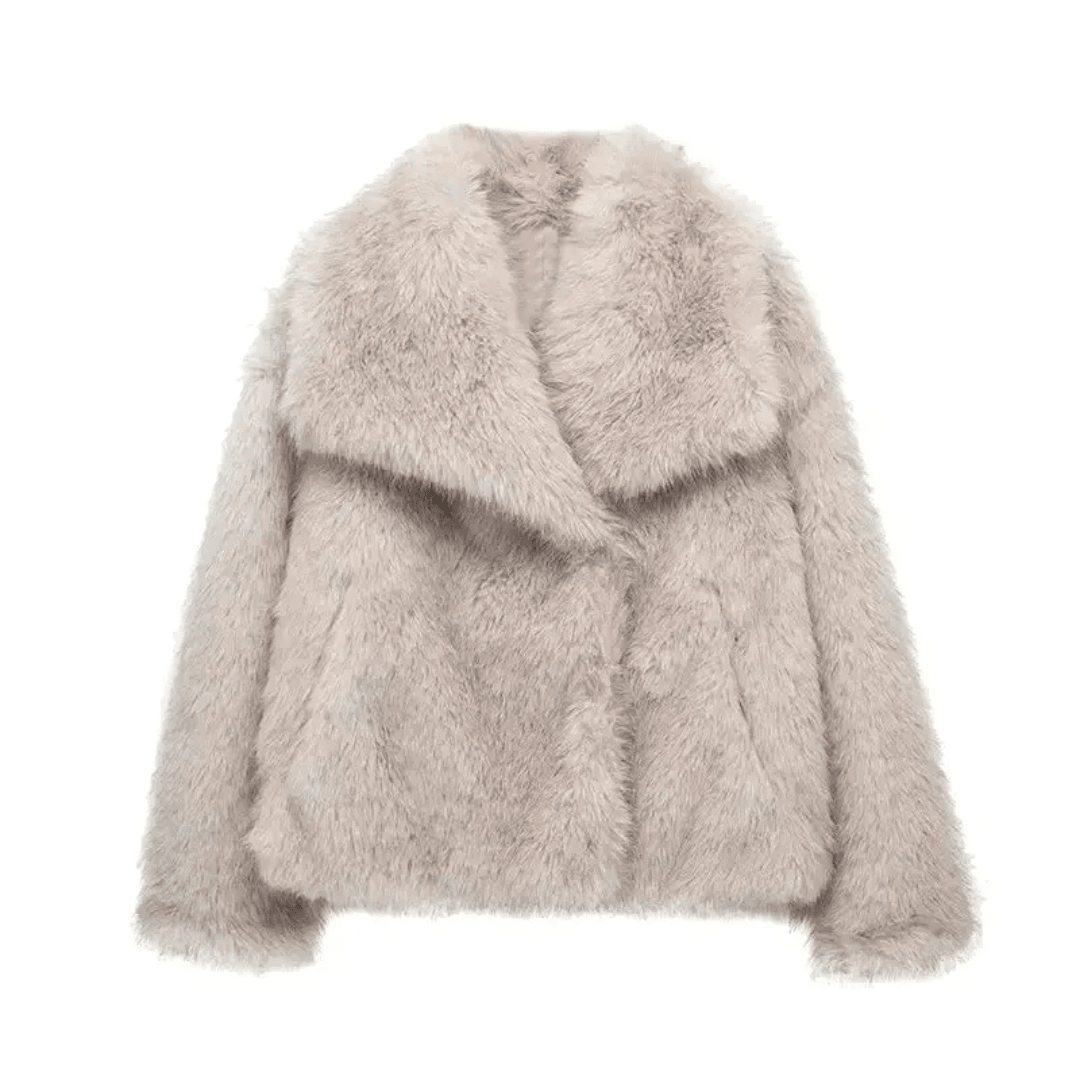 FREYA | Faux fur coat with hood - Liora Melbourne