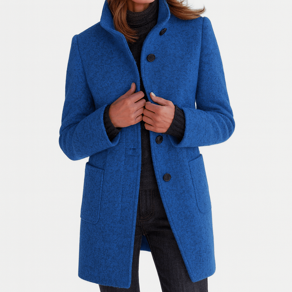 PETRA | Coat with stand collar - Liora Melbourne