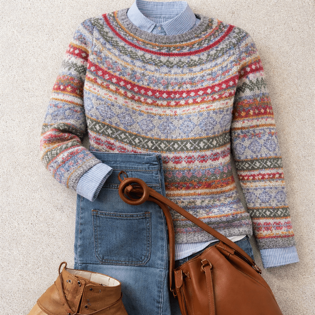 HANNAH | Nordic knit jumper - Liora Melbourne