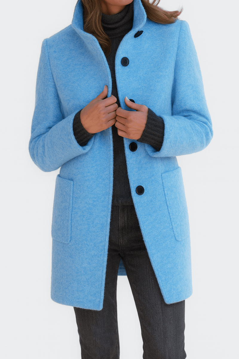 PETRA | Coat with stand collar - Liora Melbourne