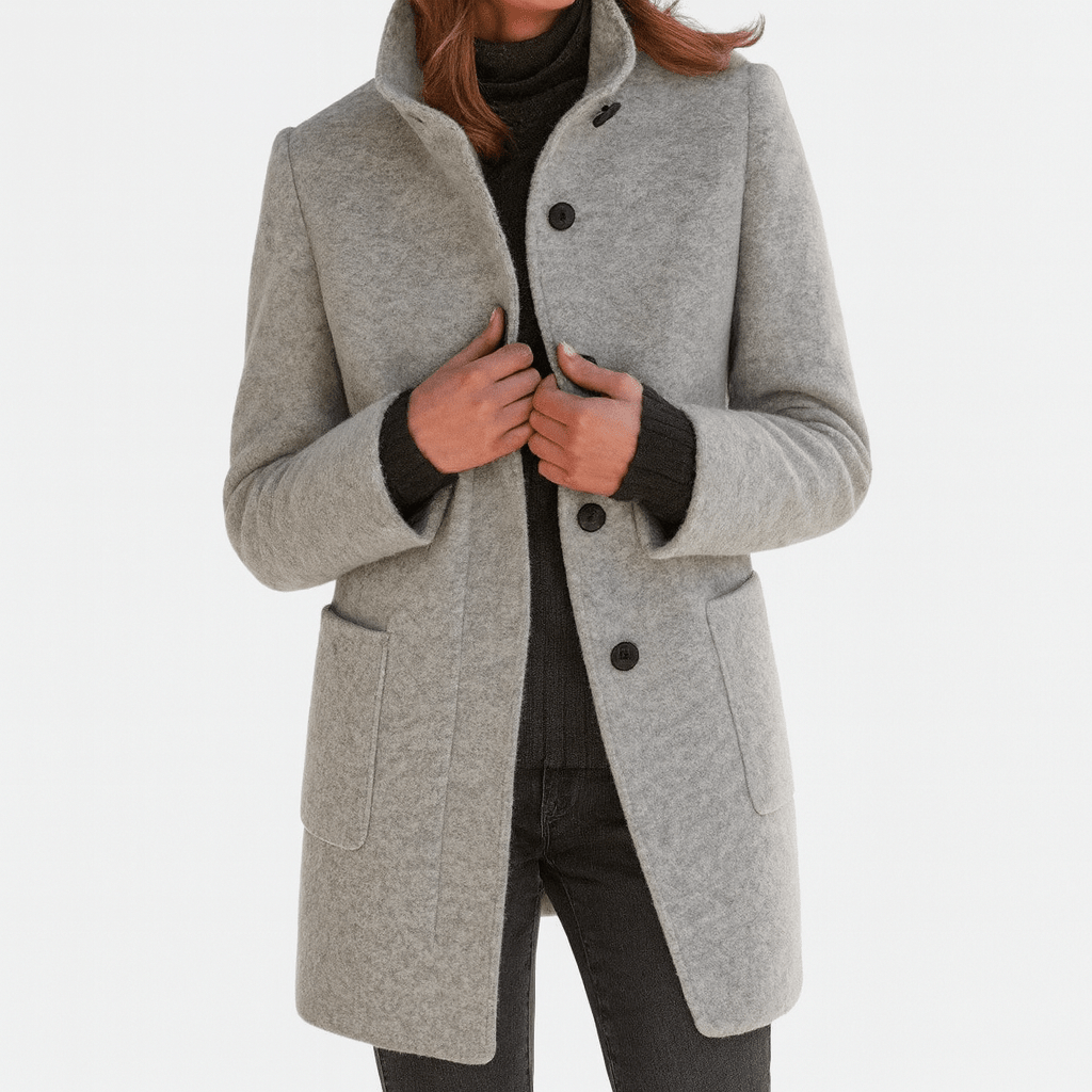 HARPER | Women's coat with high collar - Liora Melbourne