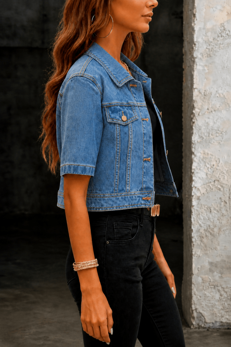 GRACELYN | Short denim jacket - Liora Melbourne