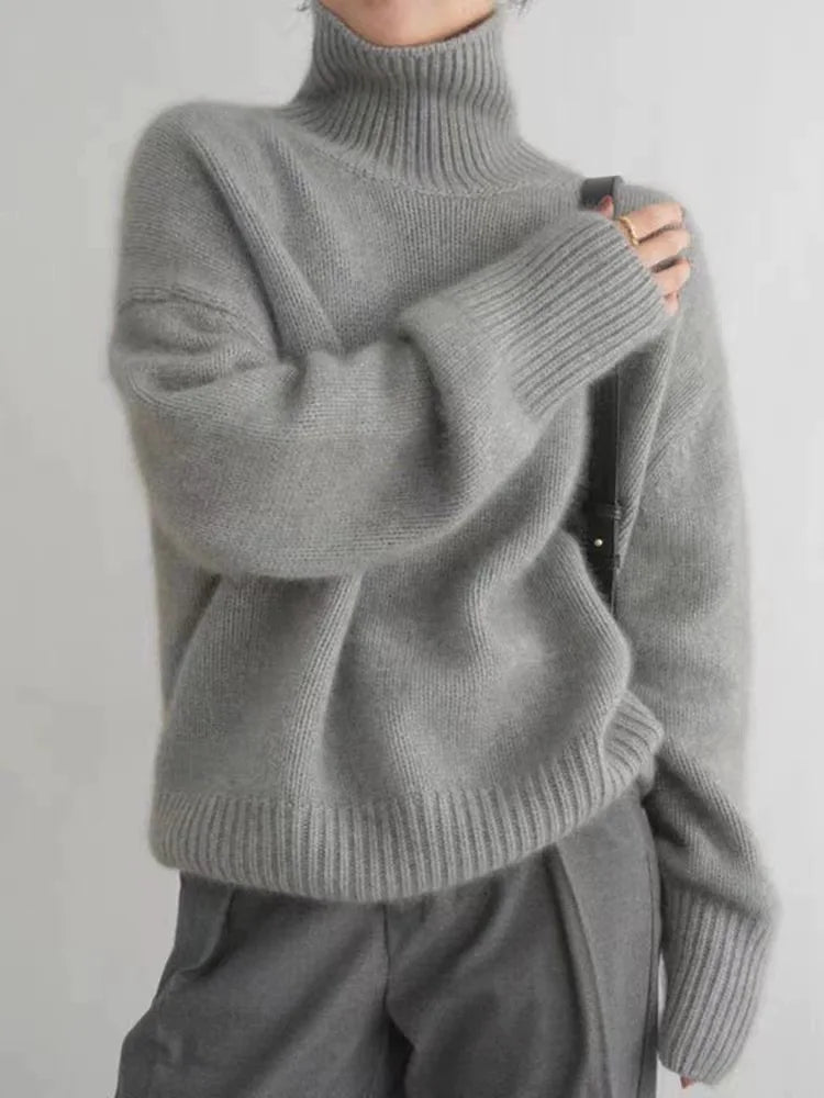 CASEY | Polo neck jumper in cashmere - Liora Melbourne
