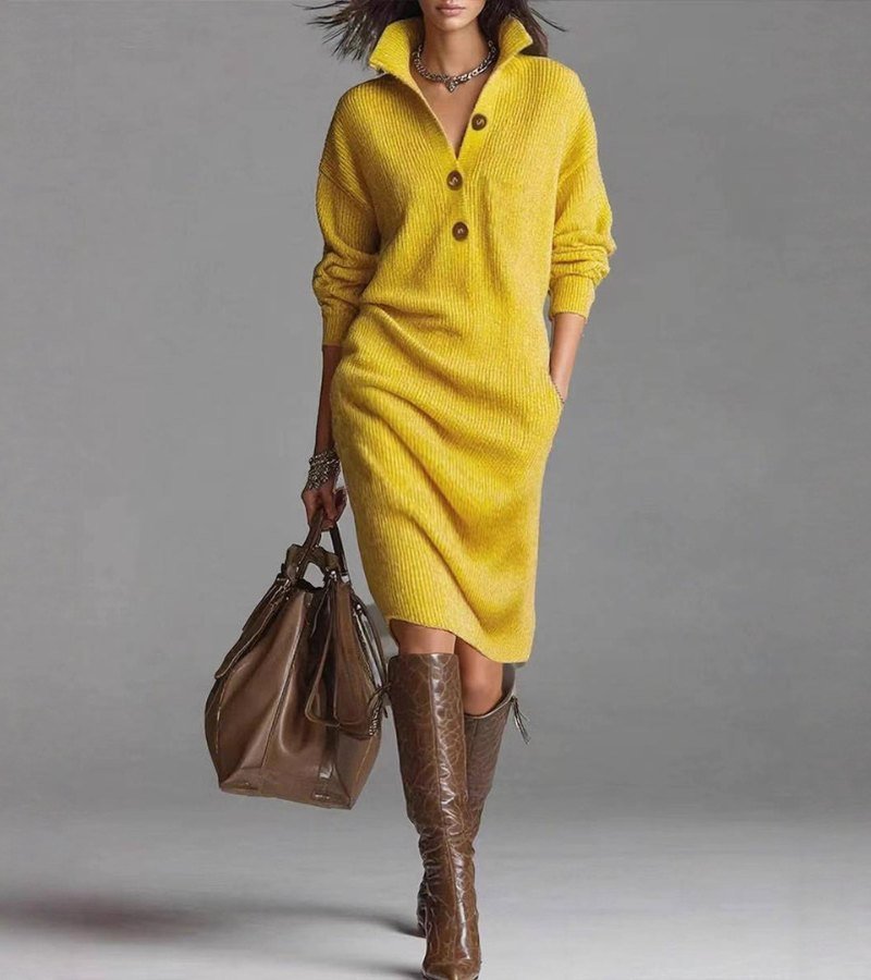 DAMARIS | Fitted knit midi dress - Liora Melbourne