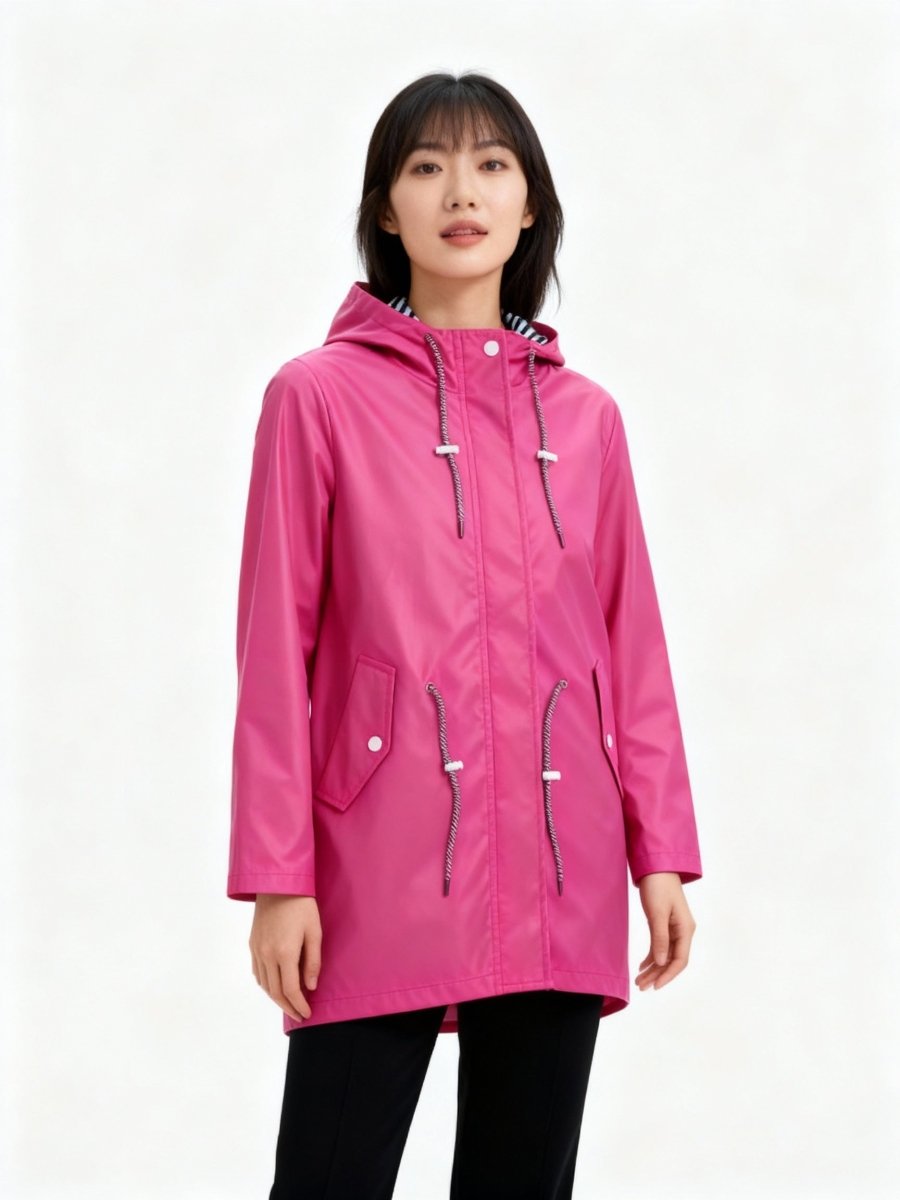 HARPER | Waterproof mac with hood - Liora Melbourne