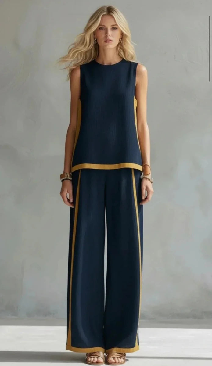 LEILA | Set with wide-leg pants - Liora Melbourne
