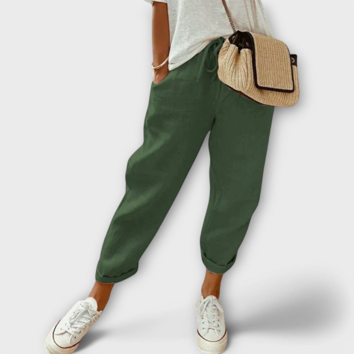 JANELLE | Relaxed trousers in linen blend - Liora Melbourne
