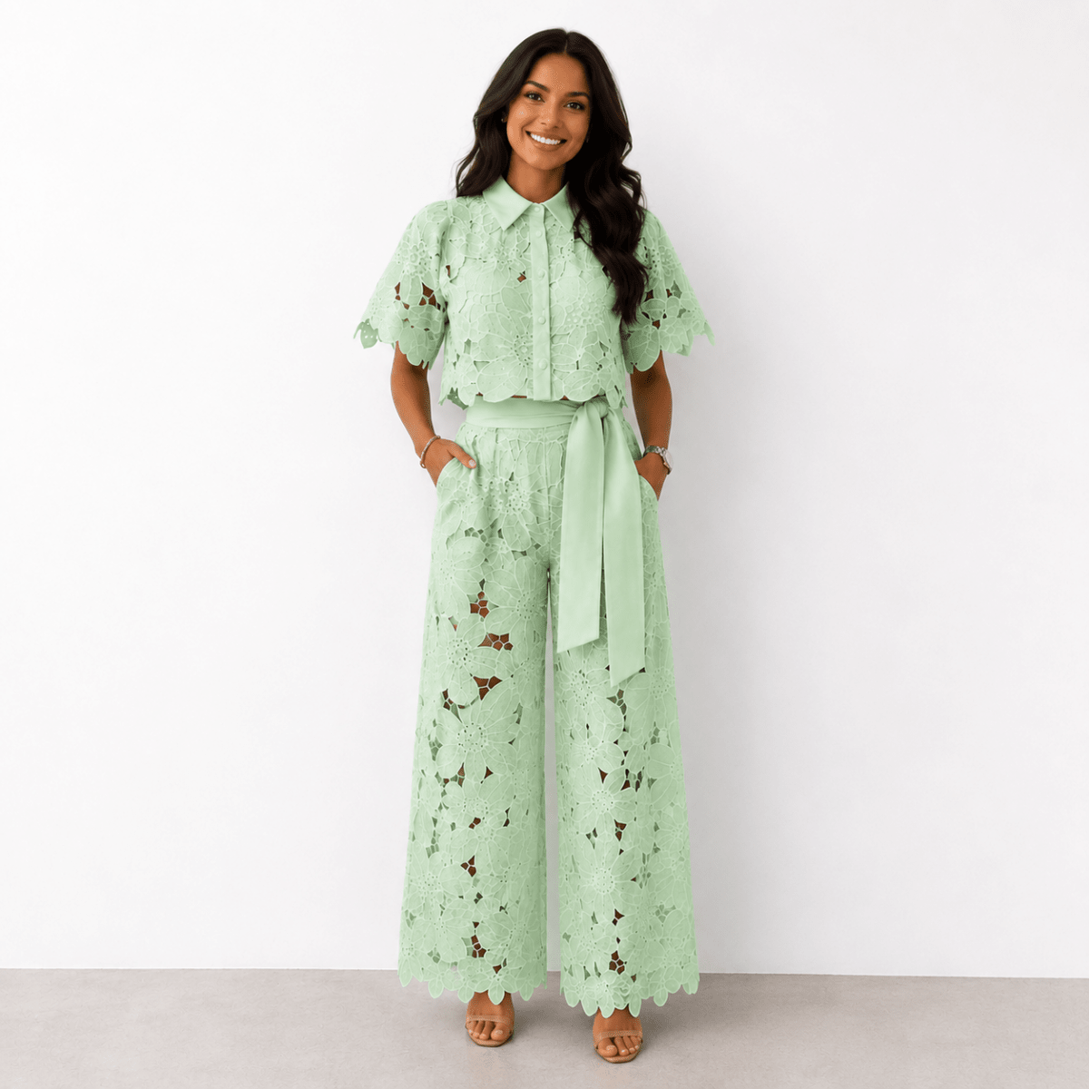 DIVINA | Set with wide-leg trousers - Liora Melbourne
