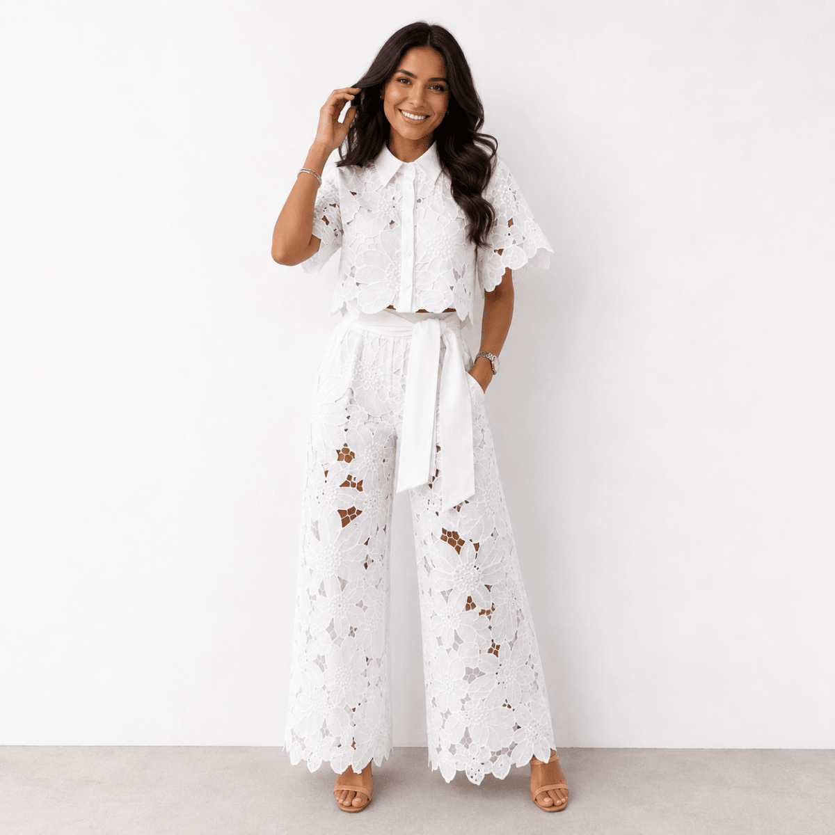 DIVINA | Set with wide-leg trousers - Liora Melbourne