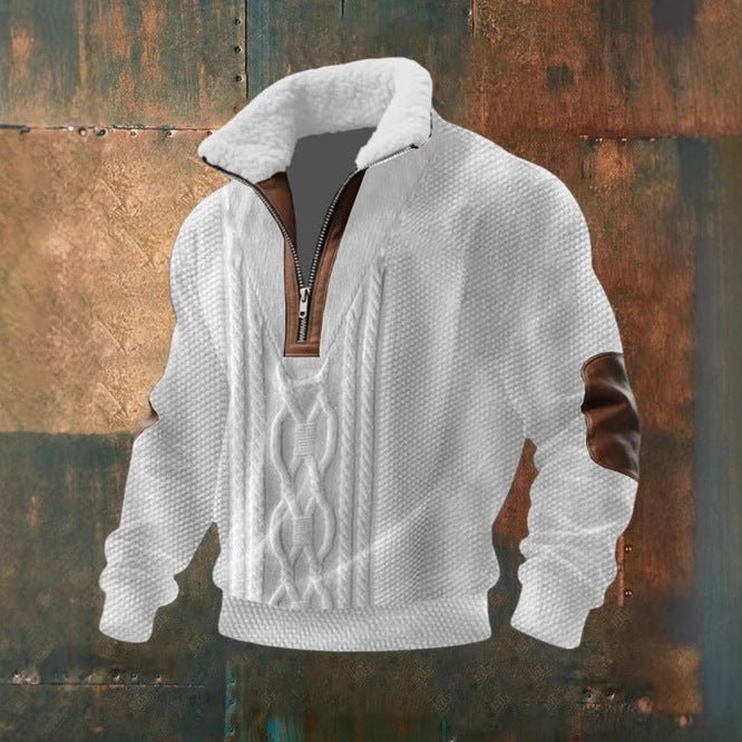 OLIVER | Zip-up jumper with sherpa collar - Liora Melbourne
