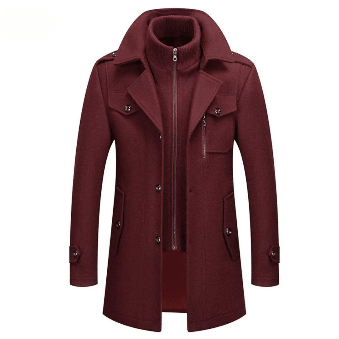 FREYA | Winter coat with button closure - Liora Melbourne