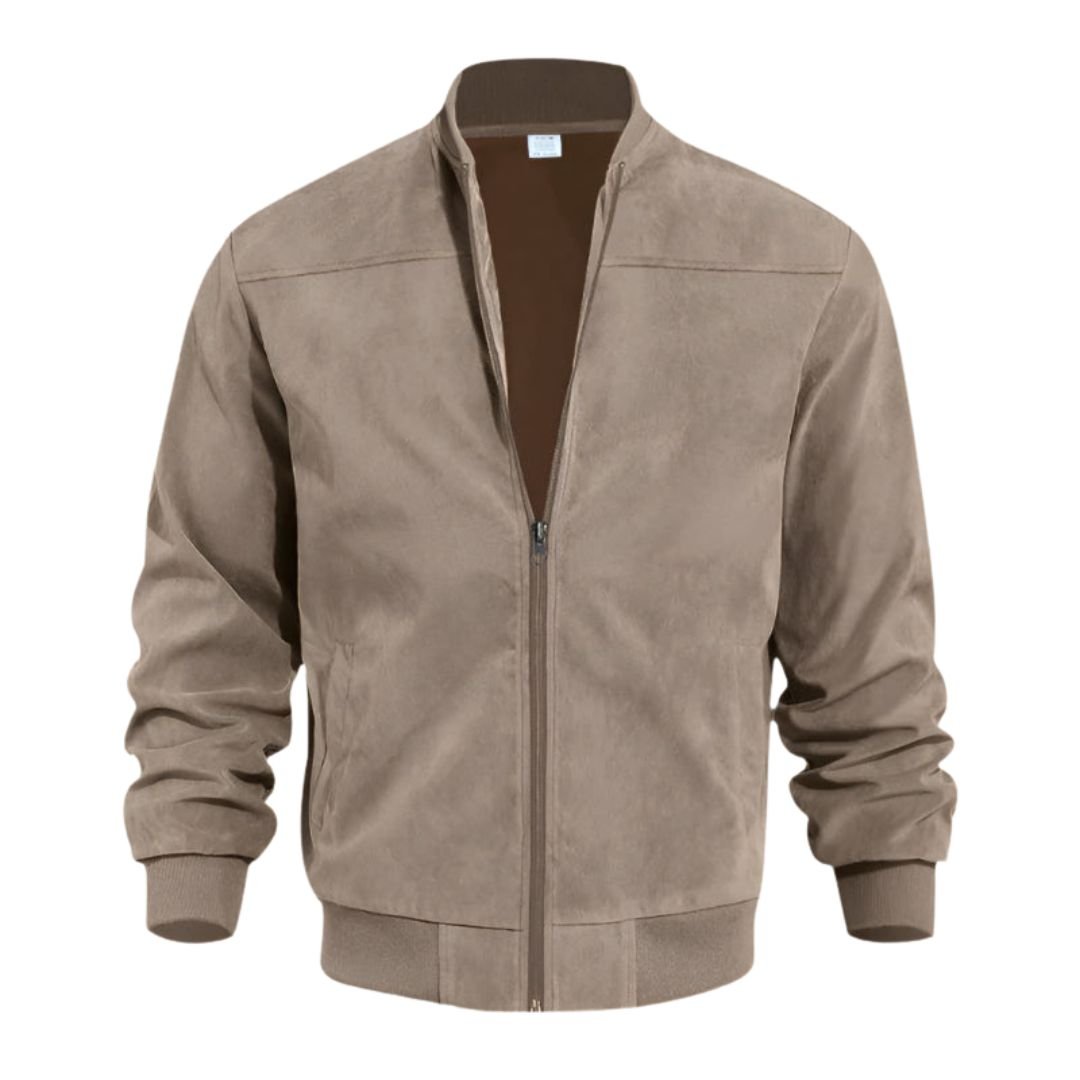 AARON | Bomber jacket with ribbed trim - Liora Melbourne