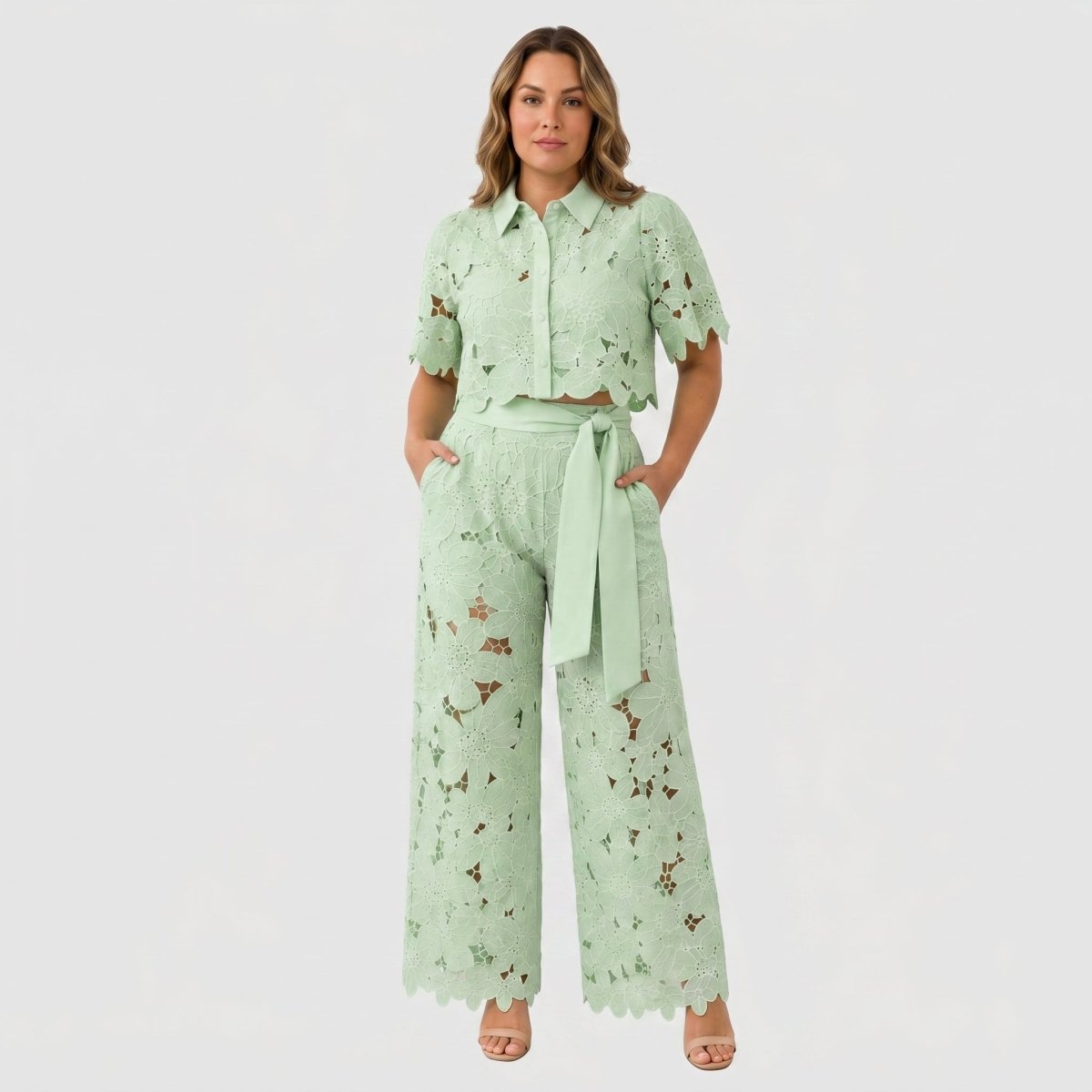 DIVINA | Set with wide-leg trousers - Liora Melbourne