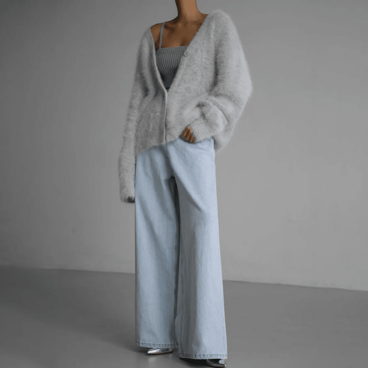 FLORENCE | Knitted cardigan with oversized fit - Liora Melbourne