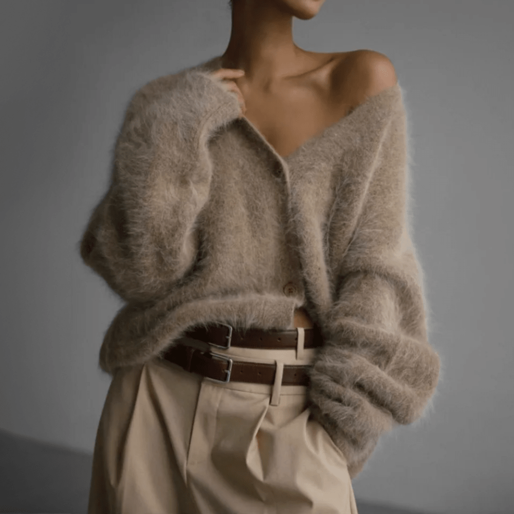 FLORENCE | Knitted cardigan with oversized fit - Liora Melbourne